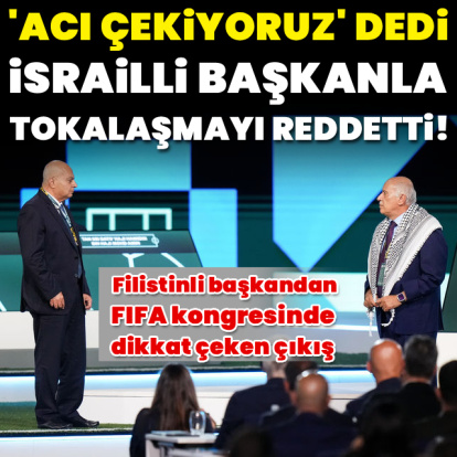 Filistinli başkan, İsrailli başkanla tokalaşmayı reddetti!