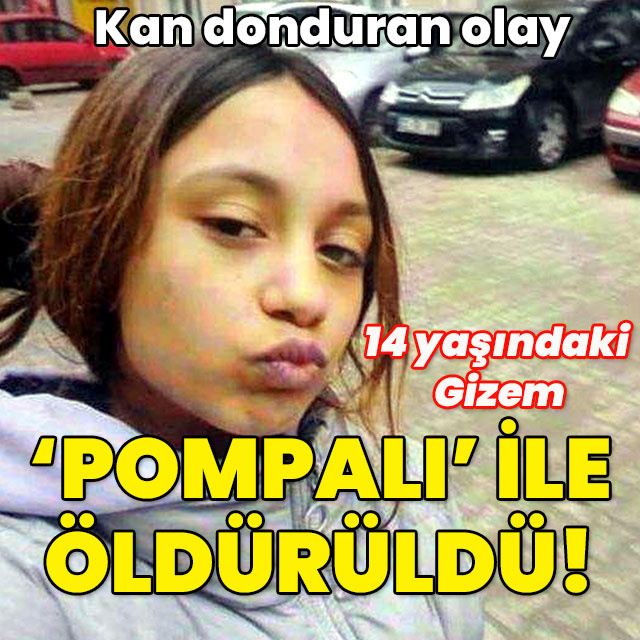 14 yaşındaki kız çocuğunu pompalıyla öldürdü!