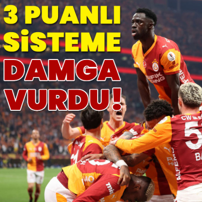 3 puanlı sisteme G.Saray damgası!