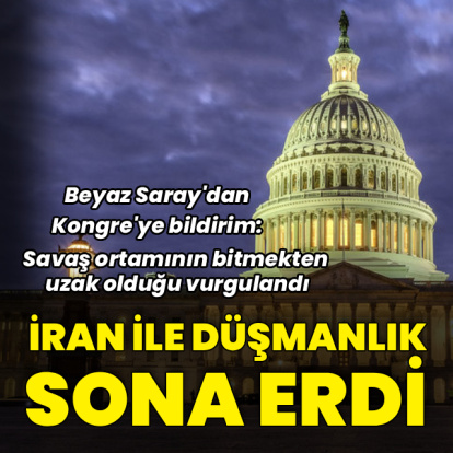 Beyaz Saray: İran ile düşmanlık sona erdi