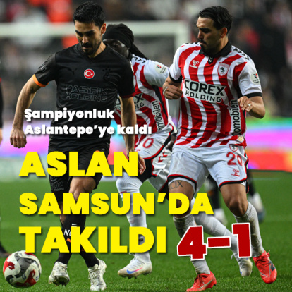 Aslan Samsun'da takıldı!