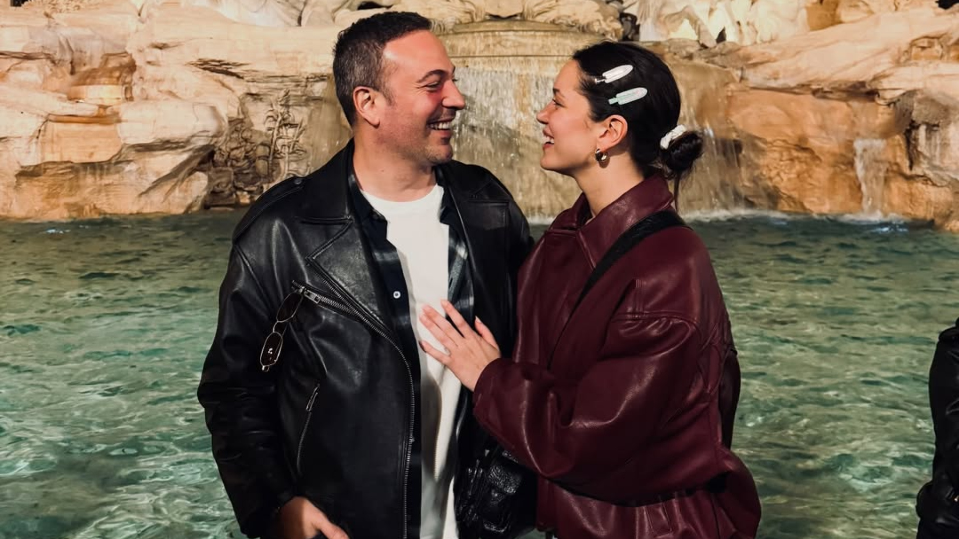 Hazal Subaşı ve Oğuzhan Koç Roma'da Romantik Doğum Günü Kutlaması