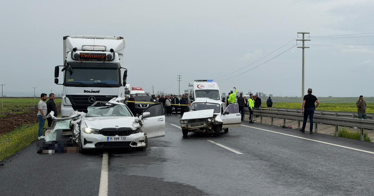 Siverek'te TIR trafik kazasında 2 kişi öldü