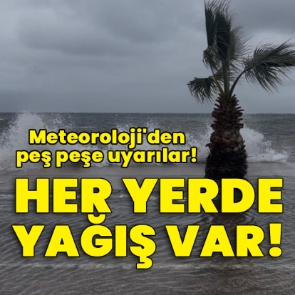 Her yerde yağmur var! Meteoroloji'den peş peşe uyarılar!