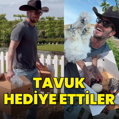 Ailesi tavuk hediye etti