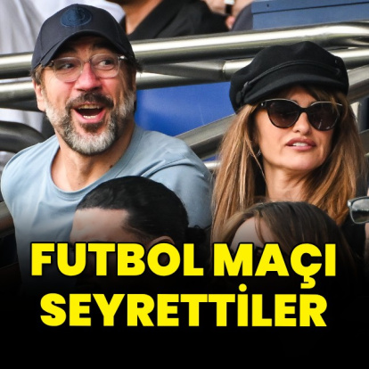 Hollywood çifti futbol maçında