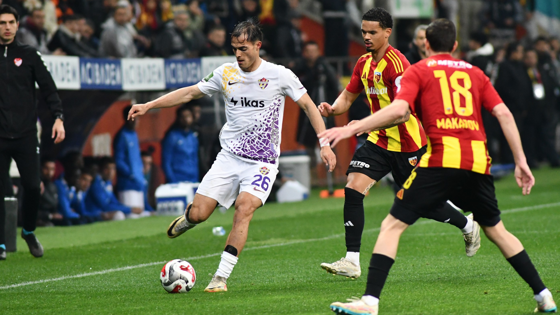 Süper Lig'de Kayserispor-Eyüpspor: 1-1 Beraberlik