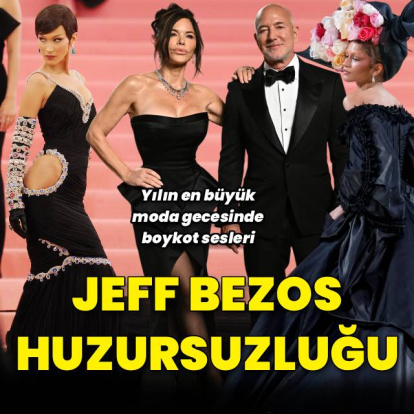 Met Gala'da Jeff Bezos huzursuzluğu