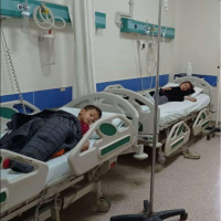 Yürek yakan son fotoğraf! Hamile anne ve baba tedaviye alındı...
