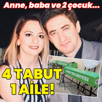 Anne, baba ve 2 çocuk... 4 tabutla bir aileye veda!
