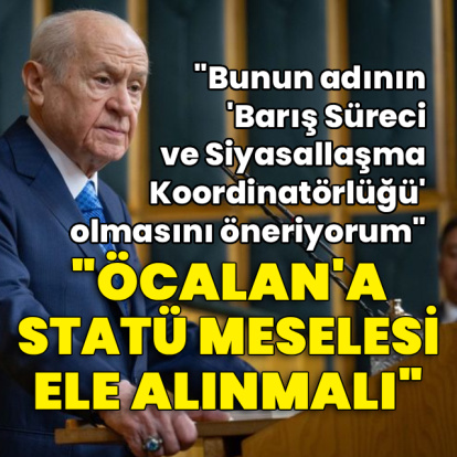 MHP lideri Bahçeli'den açıklamalar
