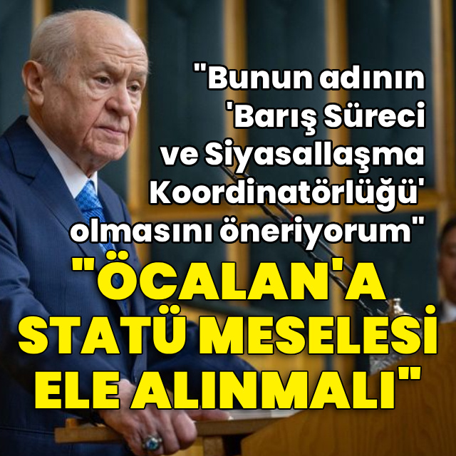 MHP lideri Bahçeli'den açıklamalar