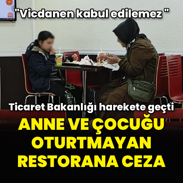 O restorana ceza kesildi
