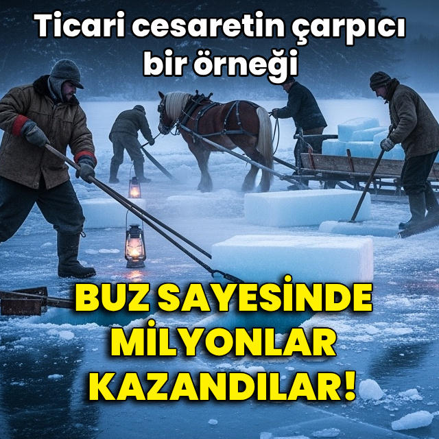 Buz sayesinde milyonlar kazandılar!