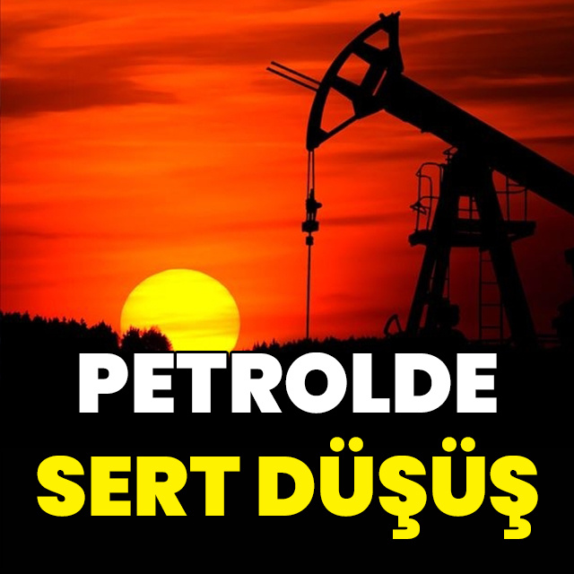 Petrolde sert düşüş