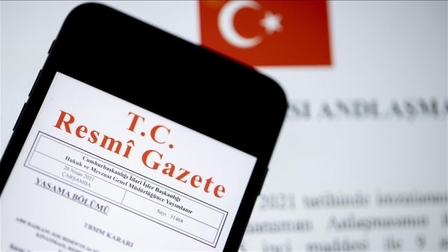 Resmi Gazete yayımlandı