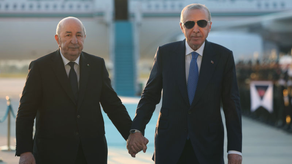 Cumhurbaşkanı Erdoğan, Abdülmecid Tebbun'u karşıladı