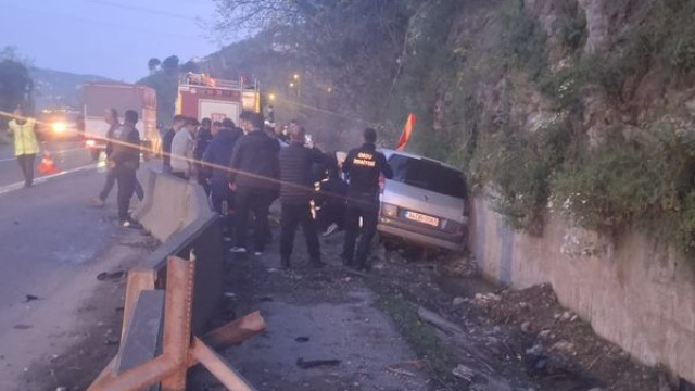 Ordu'da trafik kazası: 1 polis memuru öldü