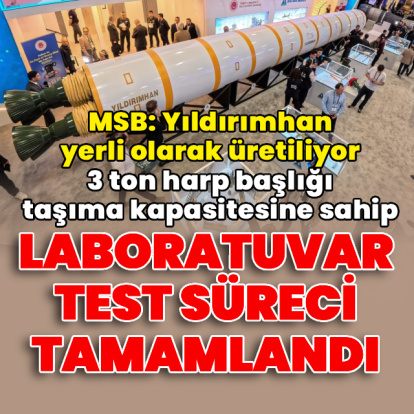 MSB: Yıldırımhan yerli olarak üretiliyor