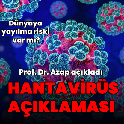 Prof. Dr. Azap'tan Hantavirüs açıklaması: Pandemi riski söz konusu değil