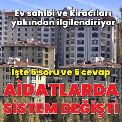 Aidatlarda sistem değişti