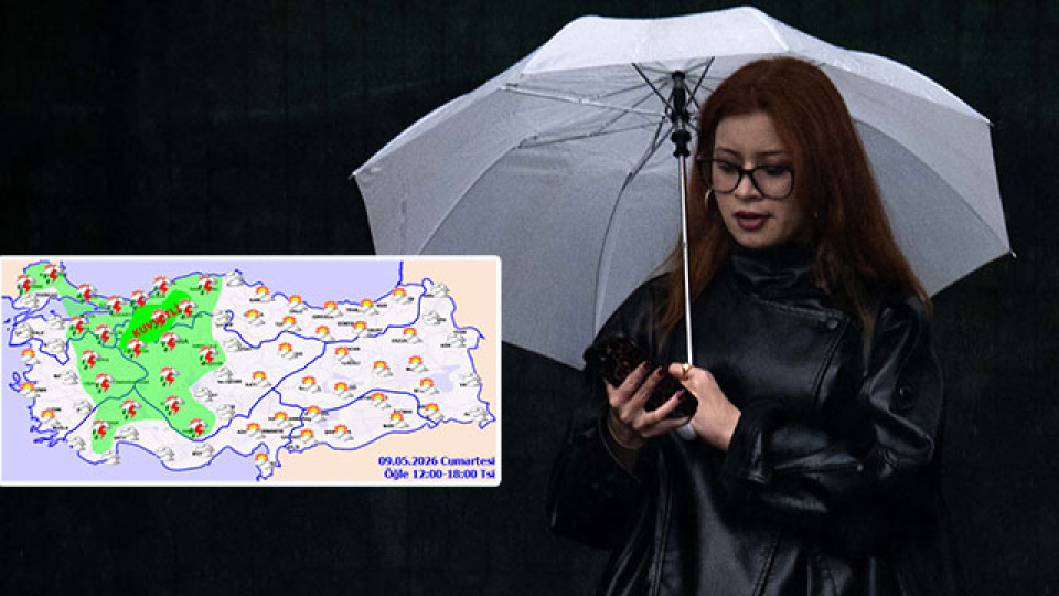 Meteoroloji saat vererek uyardı! 5 bölgede sağanak!