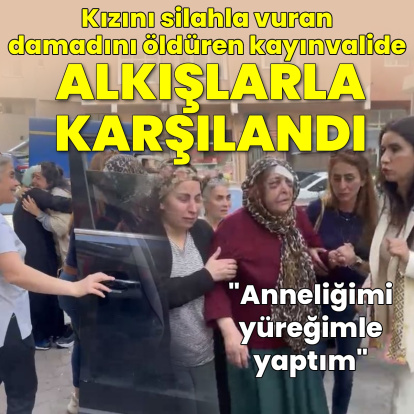 Damadını vuran kayınvalide alkışlarla karşılandı