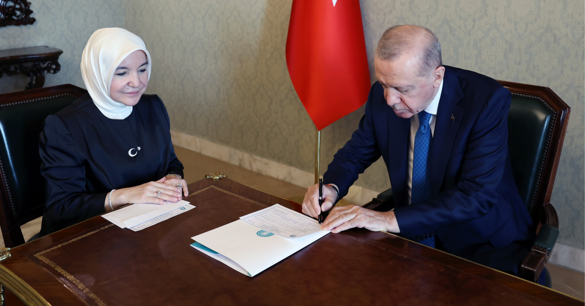 Erdoğan Darülaceze'yekurban bağışı yaptı