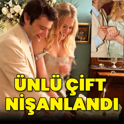 Ünlü çift nişanlandı