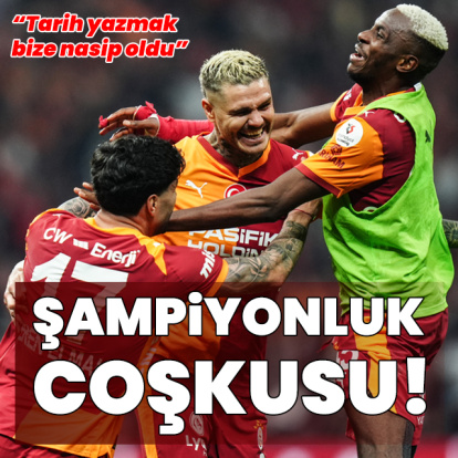 G.Saraylı oyuncuların şampiyonluk coşkusu! - HT Spor