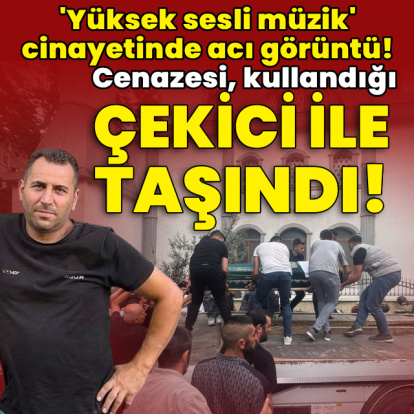 Acı görüntü! Cenazesi, kullandığı çekici ile taşındı