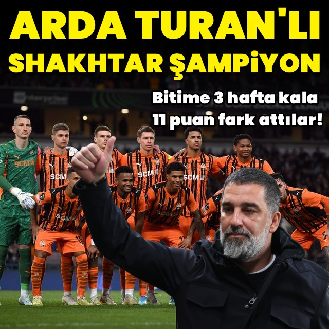 Arda Turan'lı Shakhtar şampiyon!