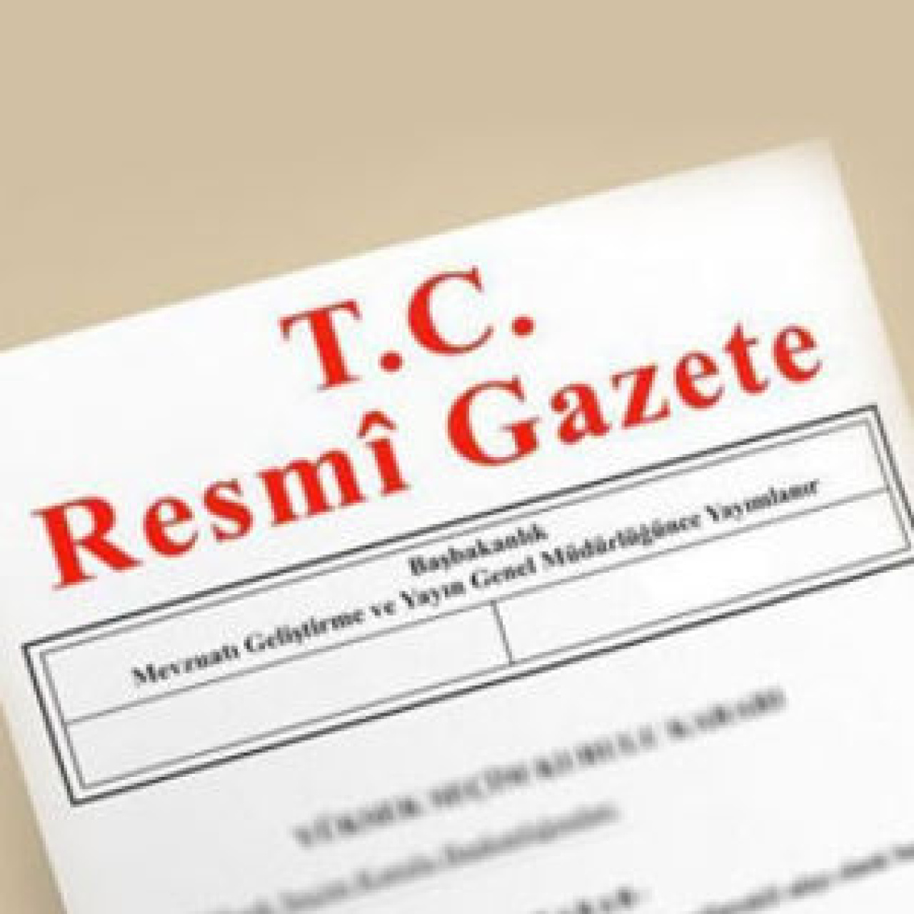 Resmi Gazete yayımlandı