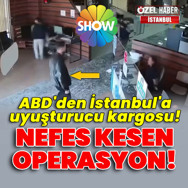 ABD'den İstanbul'a uyuşturucu kargosu! Nefes kesen operasyon!