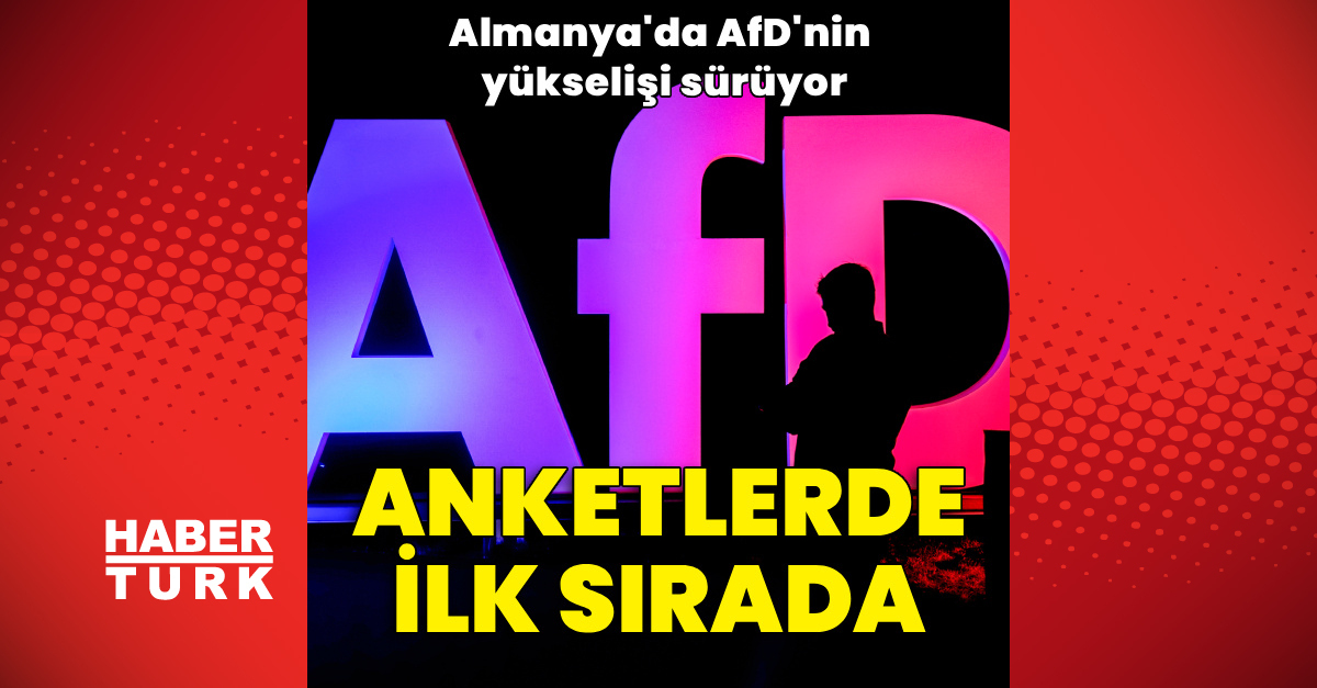 Almanya'da AfD'nin oyoranının arttığı ilk ankete