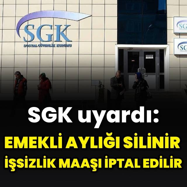 SGK uyardı!