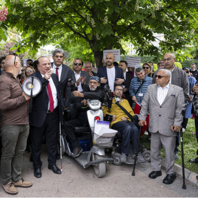 Başkent'te engellilerin talepleriyle ilgili açıklama