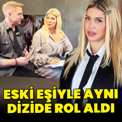 Eski eşiyle aynı dizide rol aldı