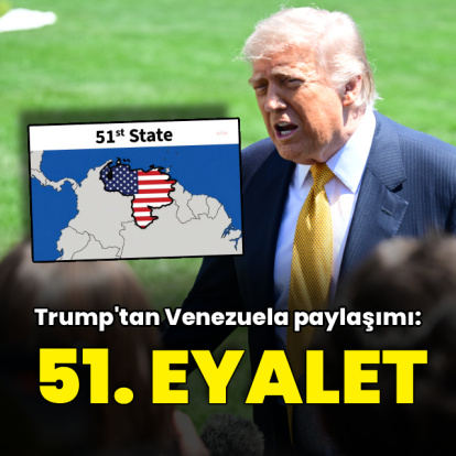 Trump'tan Venezuela paylaşımı: "51. eyalet"