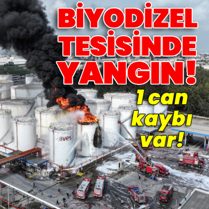 Biyodizel tesisinde yangın! 1 can kaybı var!