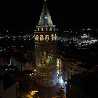 Galata Kulesi'nde 'kültürel miras' temalı gösteri