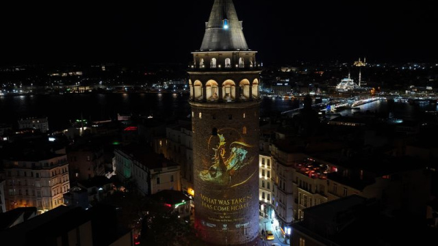 Galata Kulesi'nde 'kültürel miras' temalı gösteri