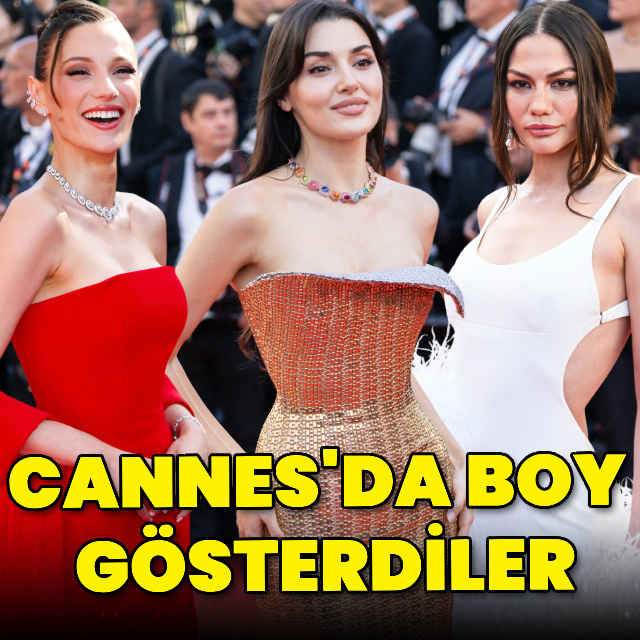 Cannes'da boy gösterdiler