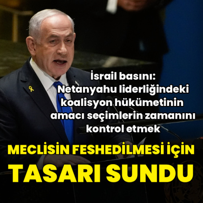 İsrail Meclisi'nin feshedilmesi için yasa tasarısı