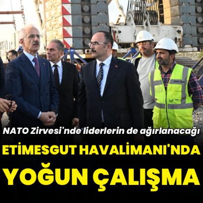 Etimesgut Havalimanı'nda yoğun çalışma