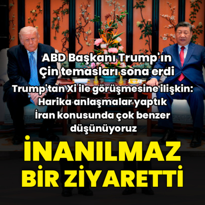 Trump: Xi ile birçok farklı sorunu çözdük