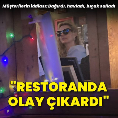 "Bağırdı, havladı, bıçak salladı"