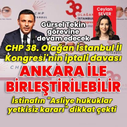 Kongre iptal davası, Ankara ile birleştirilebilir