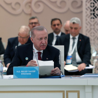 Cumhurbaşkanı Erdoğan'dan Türkistan'da konuştu