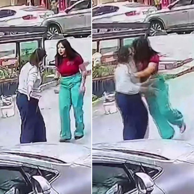 Kadın fenomen trafikte hemcinsine kafa attı!